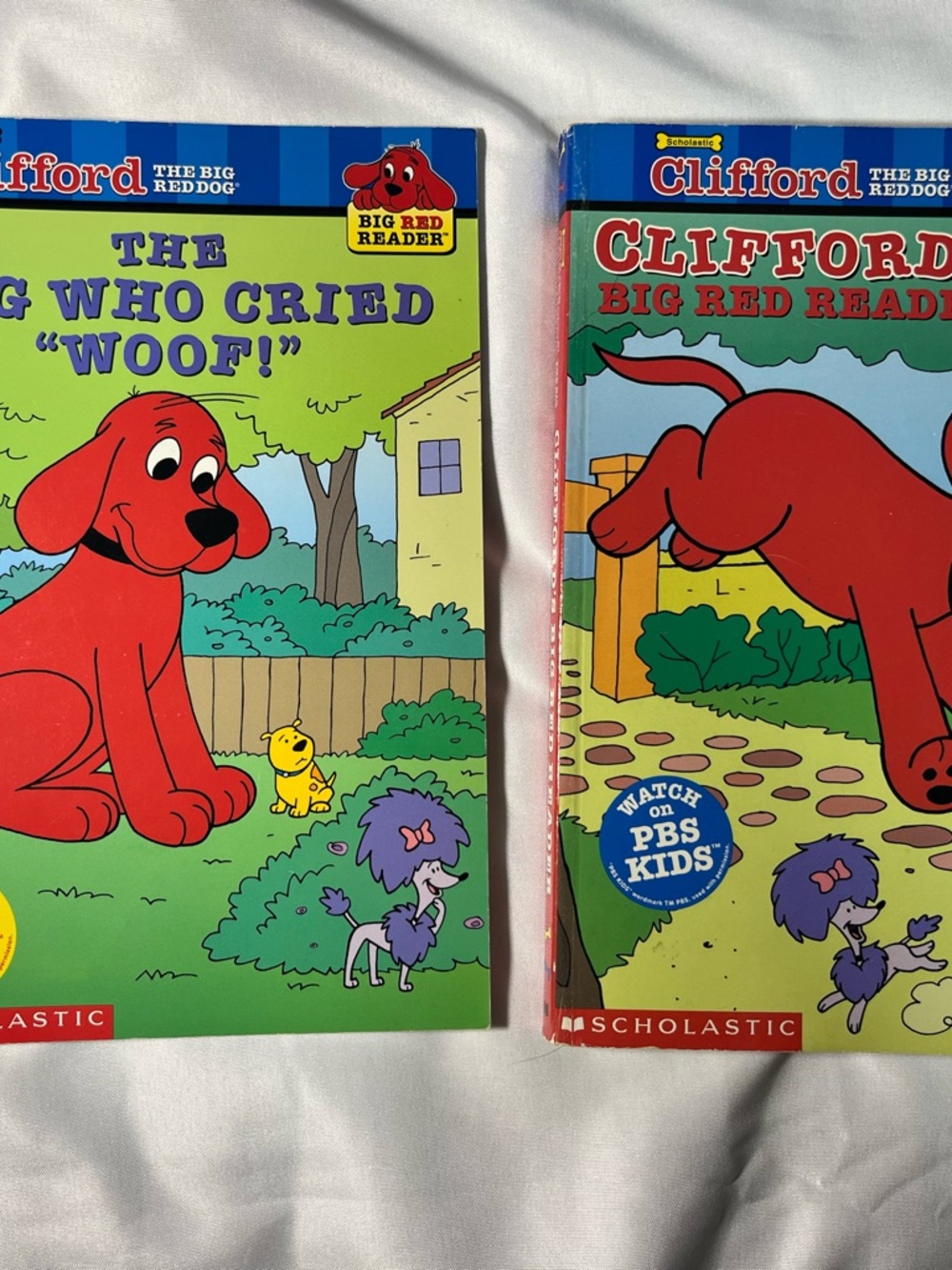 Clifford Big Red Tales Lot 2 Books Early 2000s Scholastic PBS Kids